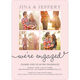 Blush Our Love Story Engagement Invitations Image 5 of 5